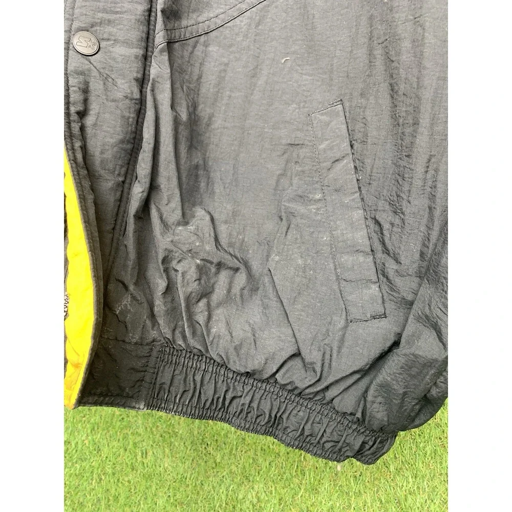 Vintage Pittsburgh Steelers Starter Jacket Mens XL Puffer Full Zip Up Hooded 90s